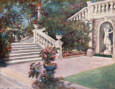 A Garden, Rome by Mortimer Ludington Menpes